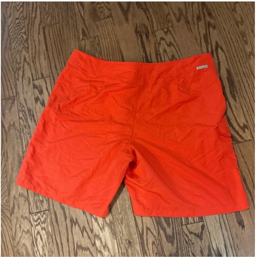 Columbia PFG Auburn Tigers Men's XXL Orange Board Shorts Swim Trunks Cargo